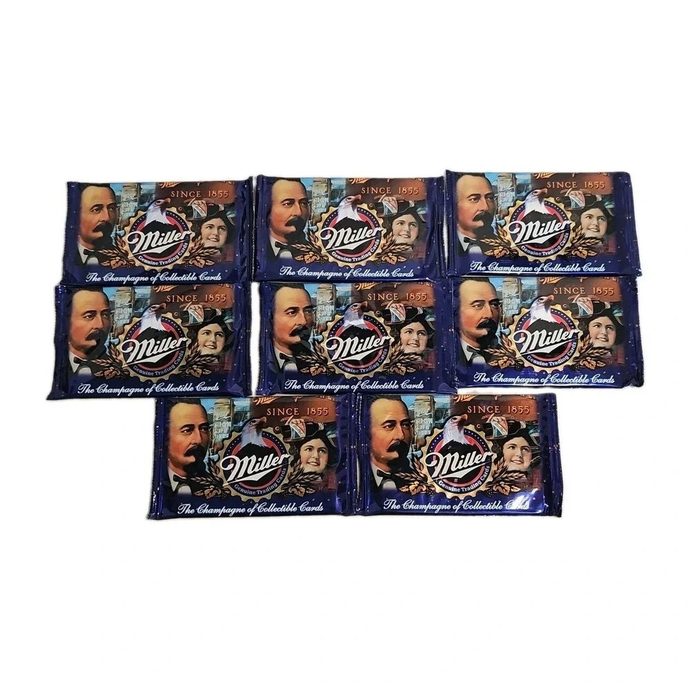 1995 Miller Genuine Trading Cards Sealed Pack Lot Of 8
